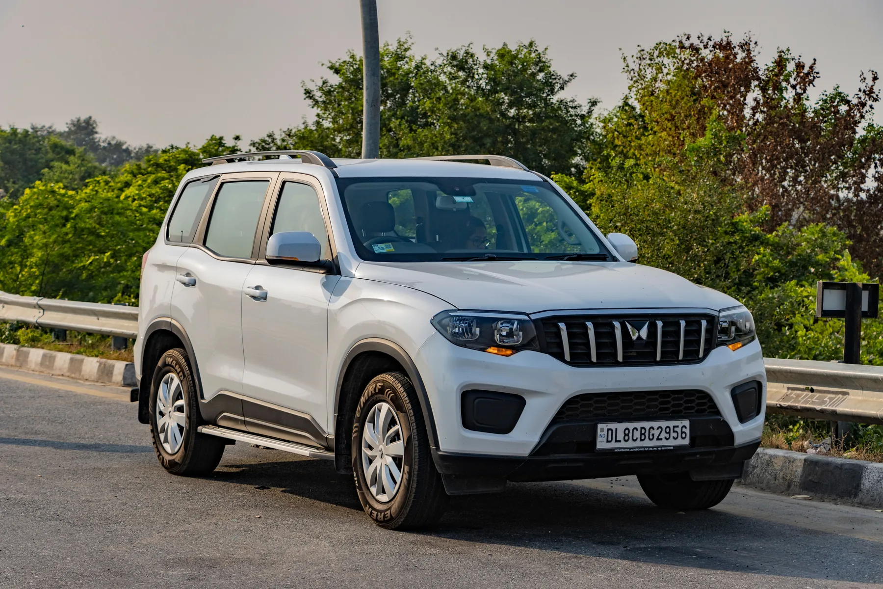 SUV on an Indian highway