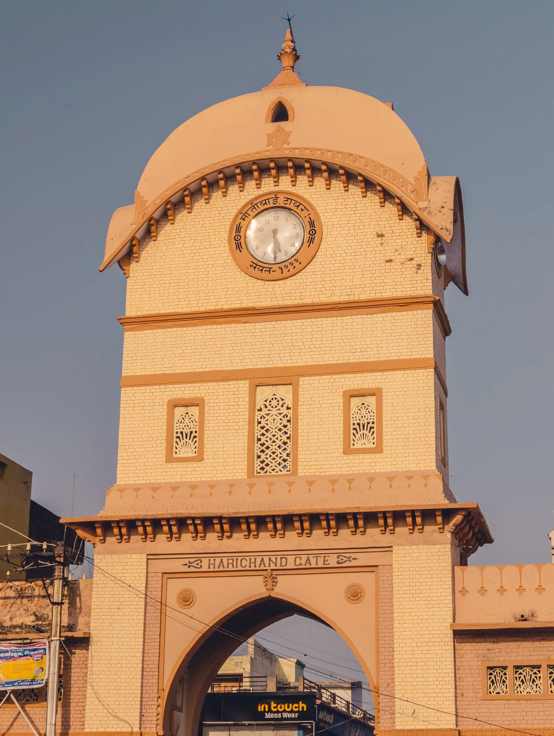 Historic architectural gate in Gujarat